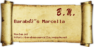 Barabás Marcella névjegykártya
